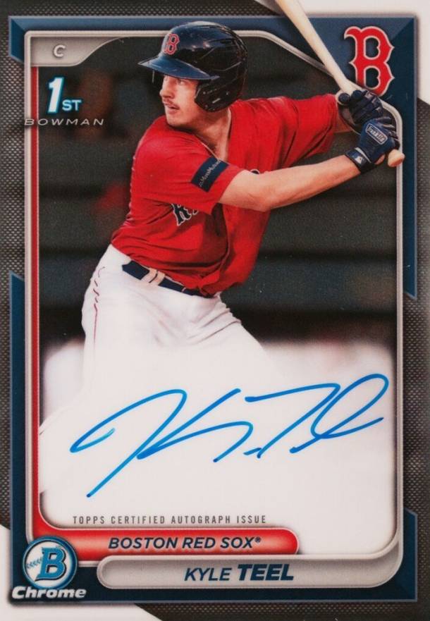 2024 Bowman Chrome Prospect Autographs Kyle Teel #CPAKT Baseball Card