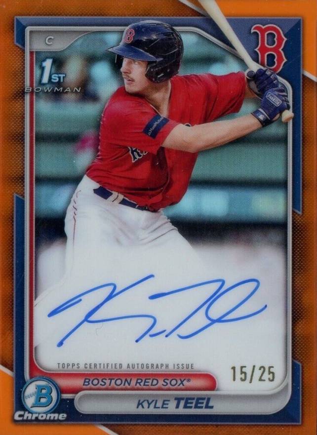 2024 Bowman Chrome Prospect Autographs Kyle Teel #CPAKT Baseball Card