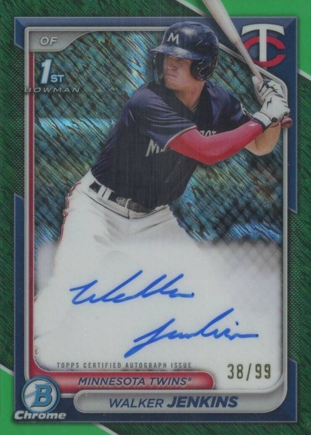 2024 Bowman Chrome Prospect Autographs Walker Jenkins #CPAWJ Baseball Card