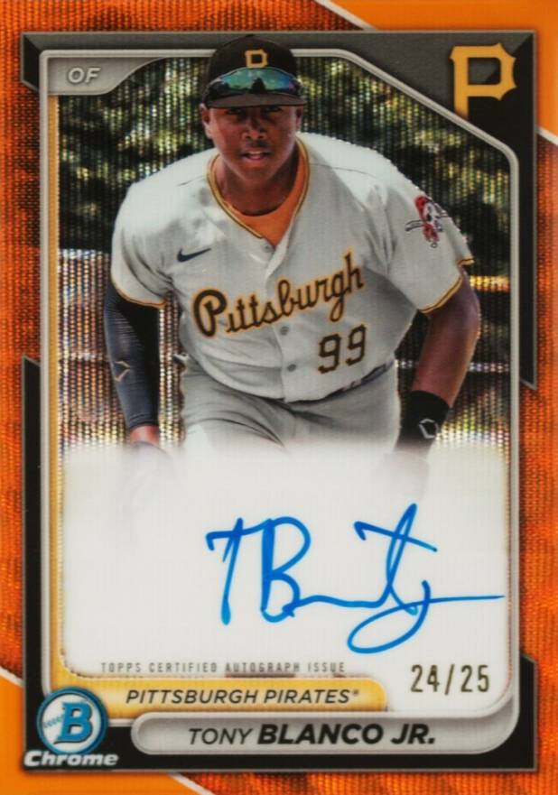 2024 Bowman Chrome Prospect Autographs Tony Blanco Jr. #CPATB Baseball Card