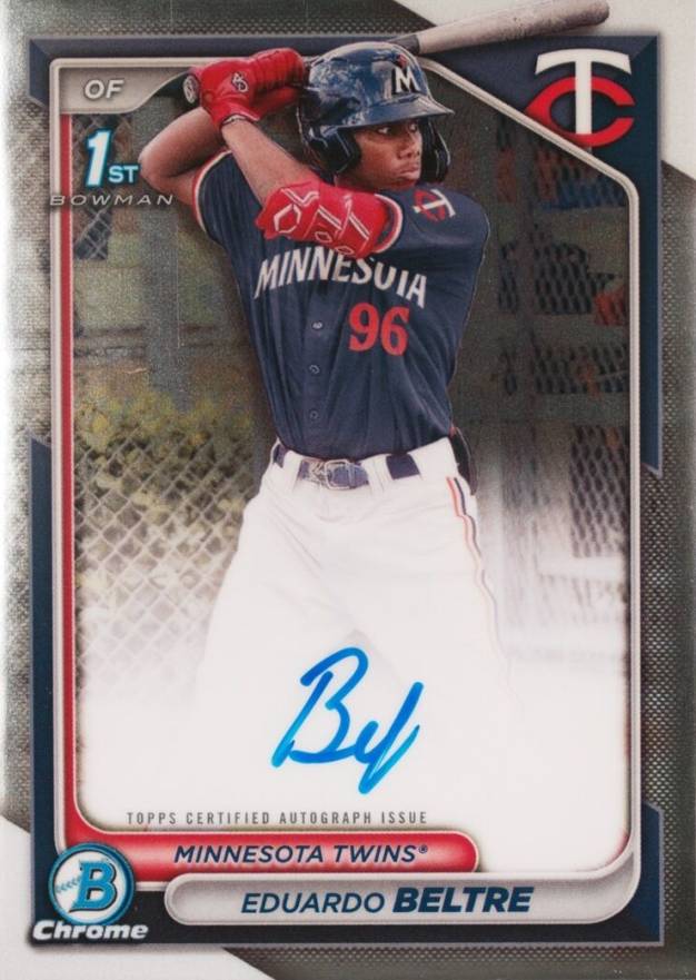 2024 Bowman Chrome Prospect Autographs Eduardo Beltre #CPAEB Baseball Card