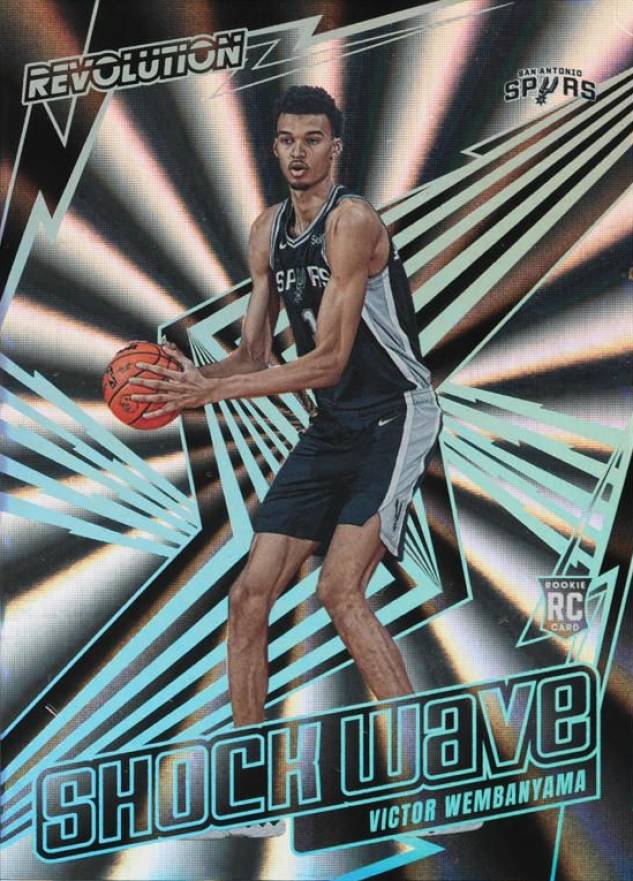 2023 Panini Revolution Shock Wave Victor Wembanyama #15 Basketball Card