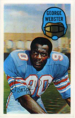 1970 Kellogg's George Webster #43 Football Card