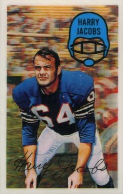 1970 Kellogg's Harry Jacobs #26 Football Card