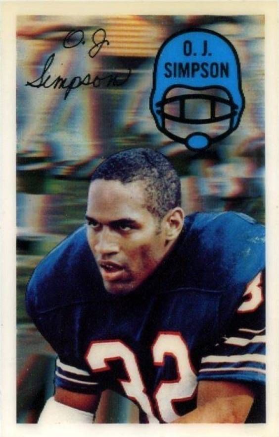 1970 Kellogg's O.J. Simpson #48 Football Card