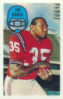 1970 Kellogg's Jim Nance #8 Football Card