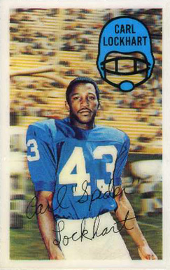 1970 Kellogg's Carl Lockhart #58 Football Card