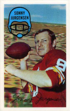 1970 Kellogg's Sonny Jurgensen #53 Football Card