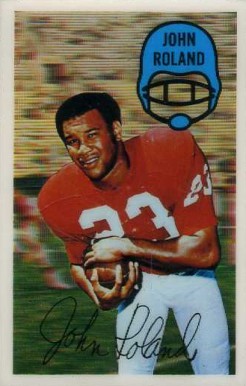 1970 Kellogg's John Roland #44 Football Card