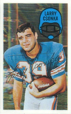 1970 Kellogg's Larry Csonka #41 Football Card