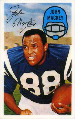 1970 Kellogg's John Mackey #34 Football Card