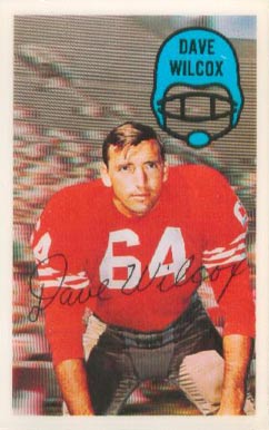 1970 Kellogg's Dave Wilcox #28 Football Card