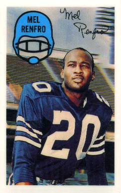 1970 Kellogg's Mel Renfro #23 Football Card