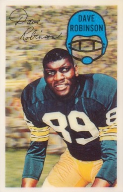 1970 Kellogg's Dave Robinson #15 Football Card