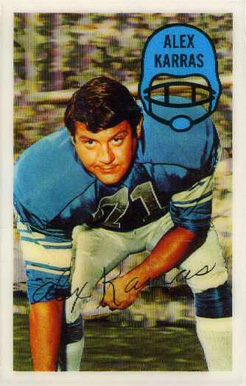 1970 Kellogg's Alex Karras #13 Football Card