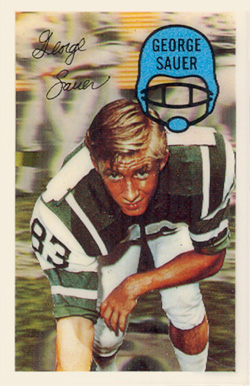 1970 Kellogg's George Sauer #11 Football Card