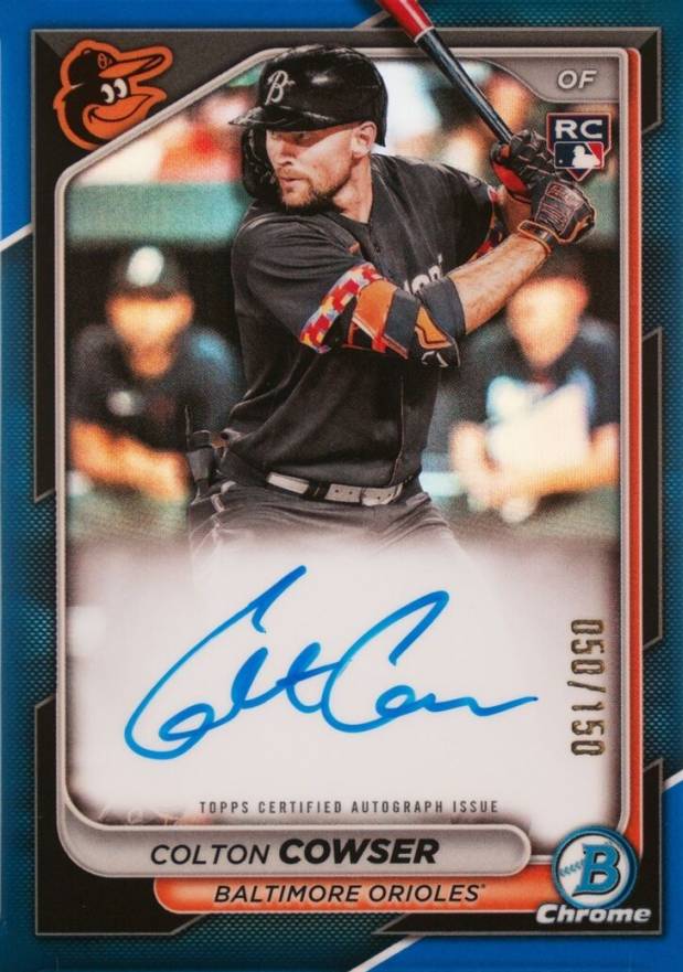 2024 Bowman Chrome Rookie Autographs Colton Cowser #CRACC Baseball Card