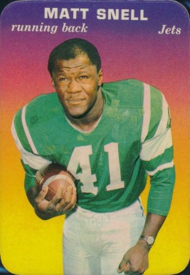 1970 Topps Super Glossy Matt Snell #30 Football Card