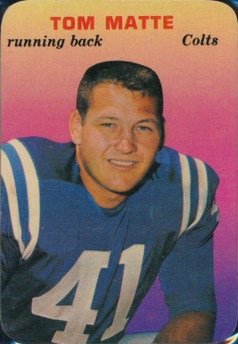 1970 Topps Super Glossy Tom Matte #3 Football Card