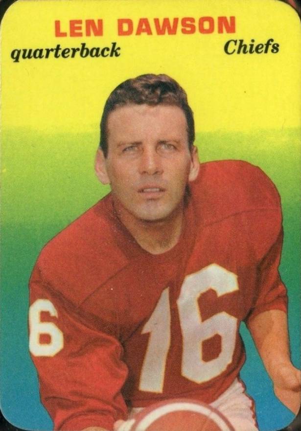 1970 Topps Super Glossy Len Dawson #27 Football Card