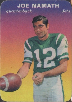 1970 Topps Super Glossy Joe Namath #29 Football Card