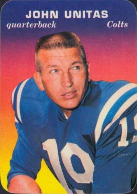 1970 Topps Super Glossy John Unitas #2 Football Card