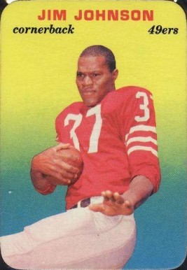 1970 Topps Super Glossy Jim Johnson #19 Football Card