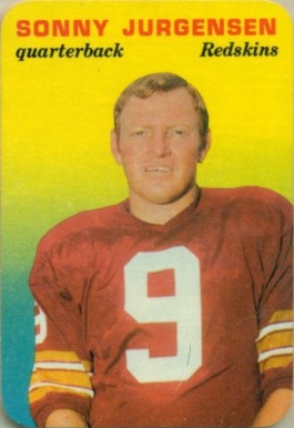 1970 Topps Super Glossy Sonny Jurgensen #20 Football Card