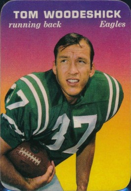 1970 Topps Super Glossy Tom Woodeshick #16 Football Card