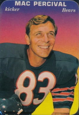 1970 Topps Super Glossy Mac Percival #4 Football Card