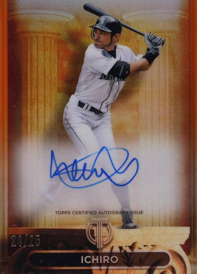 2024 Topps Tribute Pillars of the Game Autographs Ichiro #PTGAI Baseball Card