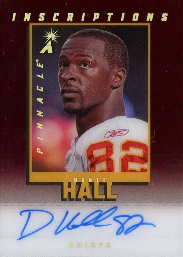 2023 Panini Zenith Pinnacle Inscriptions Dante Hall #PIDH Football Card