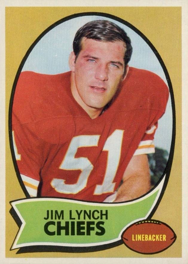 1970 Topps Jim Lynch #51 Football Card