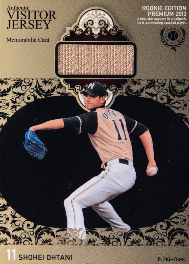 2013 BBM Rookie Edition Premium Memorabilia Shohei Ohtani #RMF Baseball Card