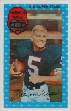 1971 Kellogg's Harmon Wages #30 Football Card