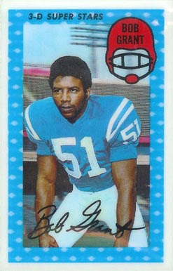 1971 Kellogg's Bob Grant #17 Football Card