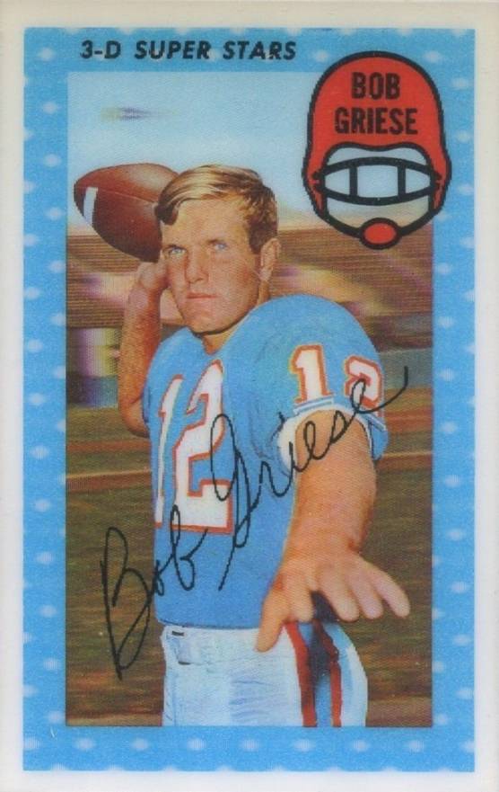 1971 Kellogg's Bob Griese #55 Football Card