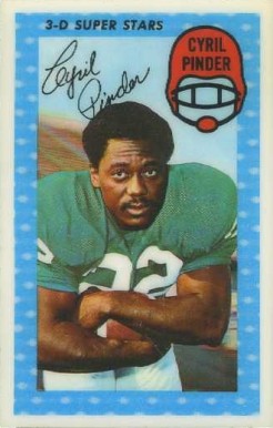 1971 Kellogg's Cyril Pinder #59 Football Card