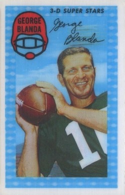 1971 Kellogg's George Blanda #33 Football Card