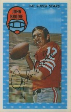 1971 Kellogg's John Brodie #45 Football Card