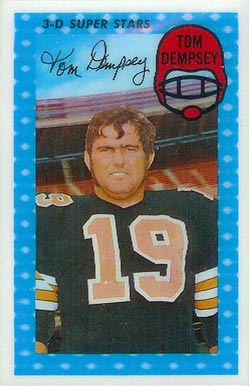 1971 Kellogg's Tom Dempsey #54 Football Card