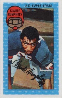 1971 Kellogg's Claude Humphrey #47 Football Card