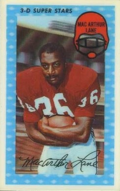 1971 Kellogg's Macarthur Lane #44 Football Card