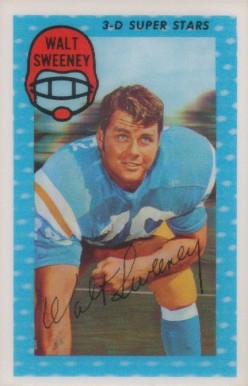 1971 Kellogg's Walt Sweeney #31 Football Card