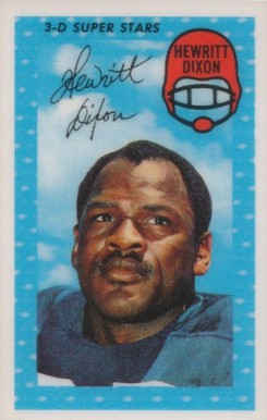 1971 Kellogg's Hewritt Dixon #23 Football Card