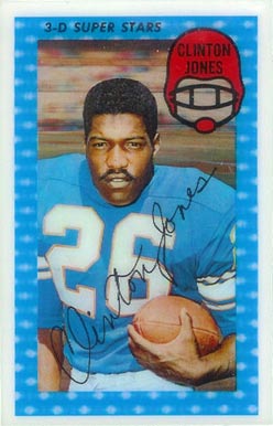 1971 Kellogg's Clint Jones #22 Football Card