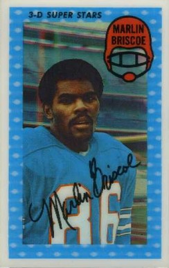 1971 Kellogg's Marlin Briscoe #16 Football Card