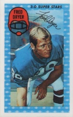 1971 Kellogg's Fred Dryer #12 Football Card