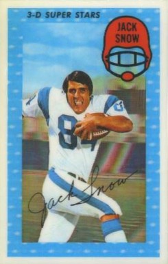 1971 Kellogg's Jack Snow #7 Football Card