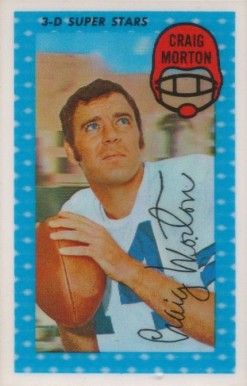 1971 Kellogg's Craig Morton #6 Football Card